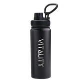 Powder Coated Water Bottle - Black Spout